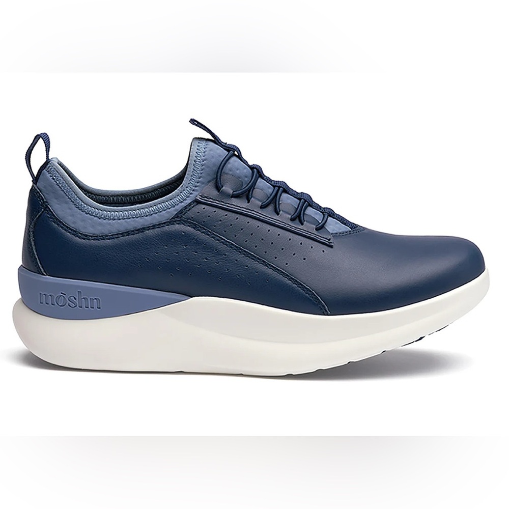Moshn by Klogs Tempo Blue Leather Sneaker Size 8 -Like New!